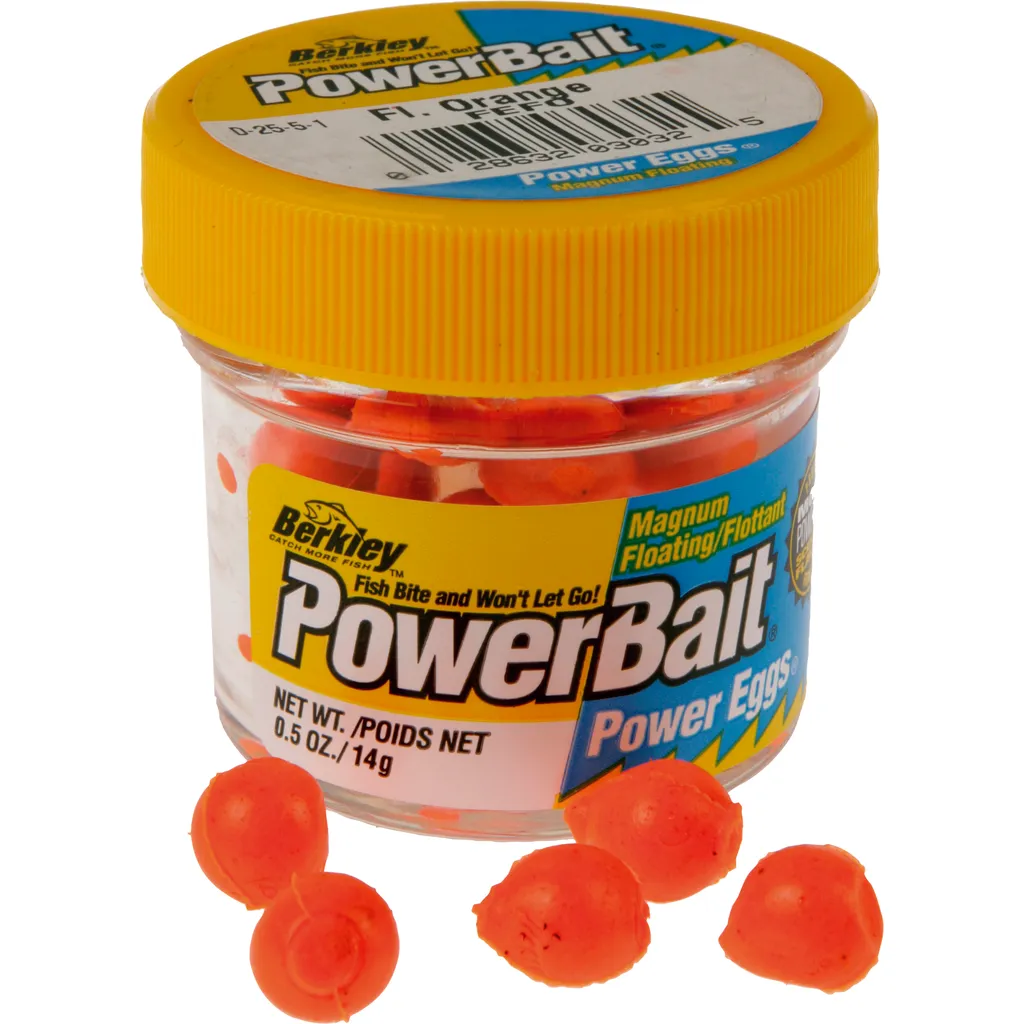 Berkley PowerBait Power Eggs Floating Magnum Gummiköder Fluorescent Orange