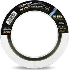 Fox Exocet Pro Double Tapered Line 0.26–0.50mm 300m Low Vis Green