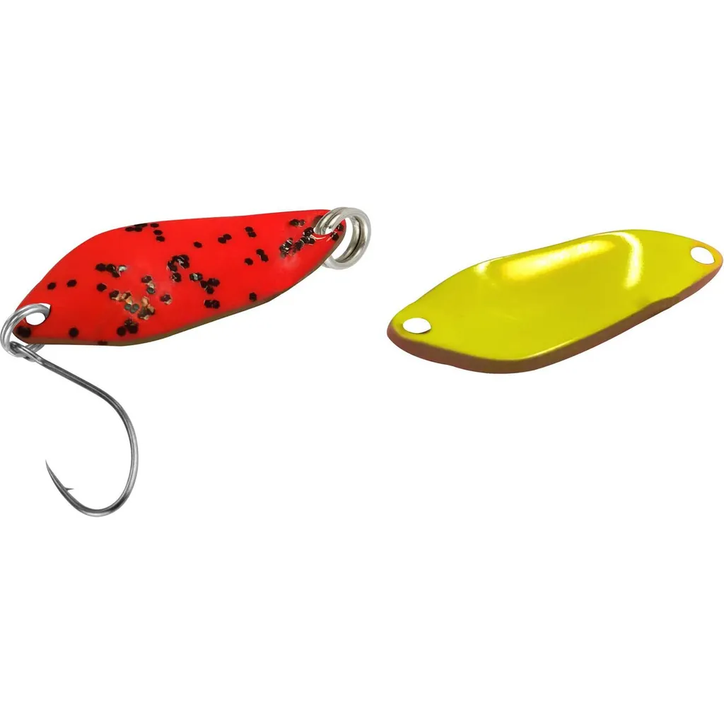 FTM Spoon Strike Blinker 2.1g Rot Gelb Glitter Schwarz