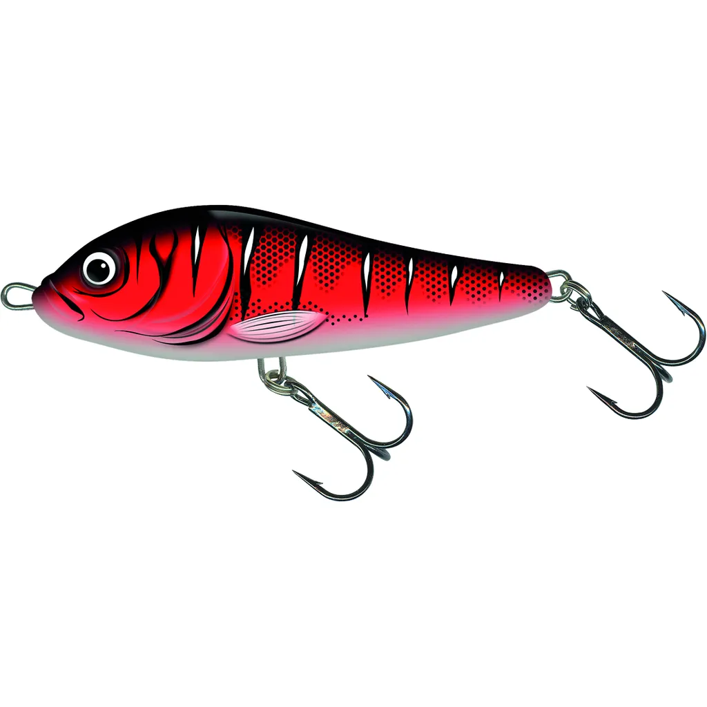 Salmo Rattlin Slider Jerkbait 8cm 21.2g Sinking Red Wake