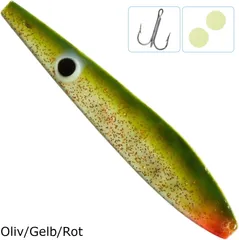 Balzer Colonel Z Seatrout Inliner Blinker 7.5cm 22g Oliv/Gelb/Rot