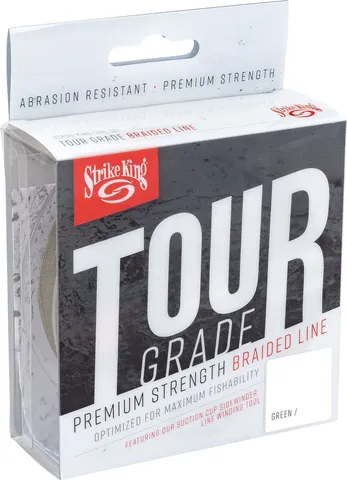 Strike King Tour Grade Braid 0.16mm 3.6kg Grün
