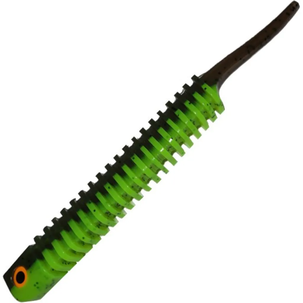 KSM River Fighters Gummifische 21cm Motoroil Chartreuse