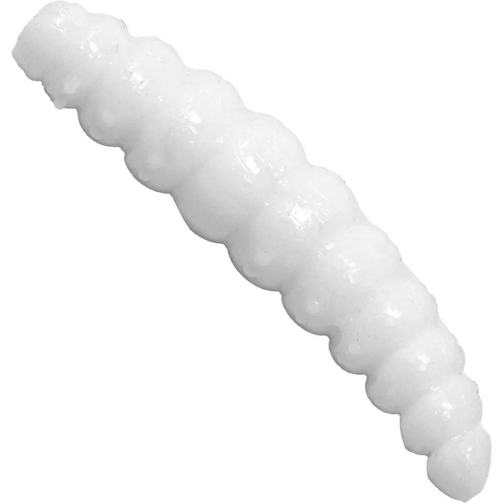 FTM Omura Baits Larvy Gummiköder Weiß 4,5cm 10Stk