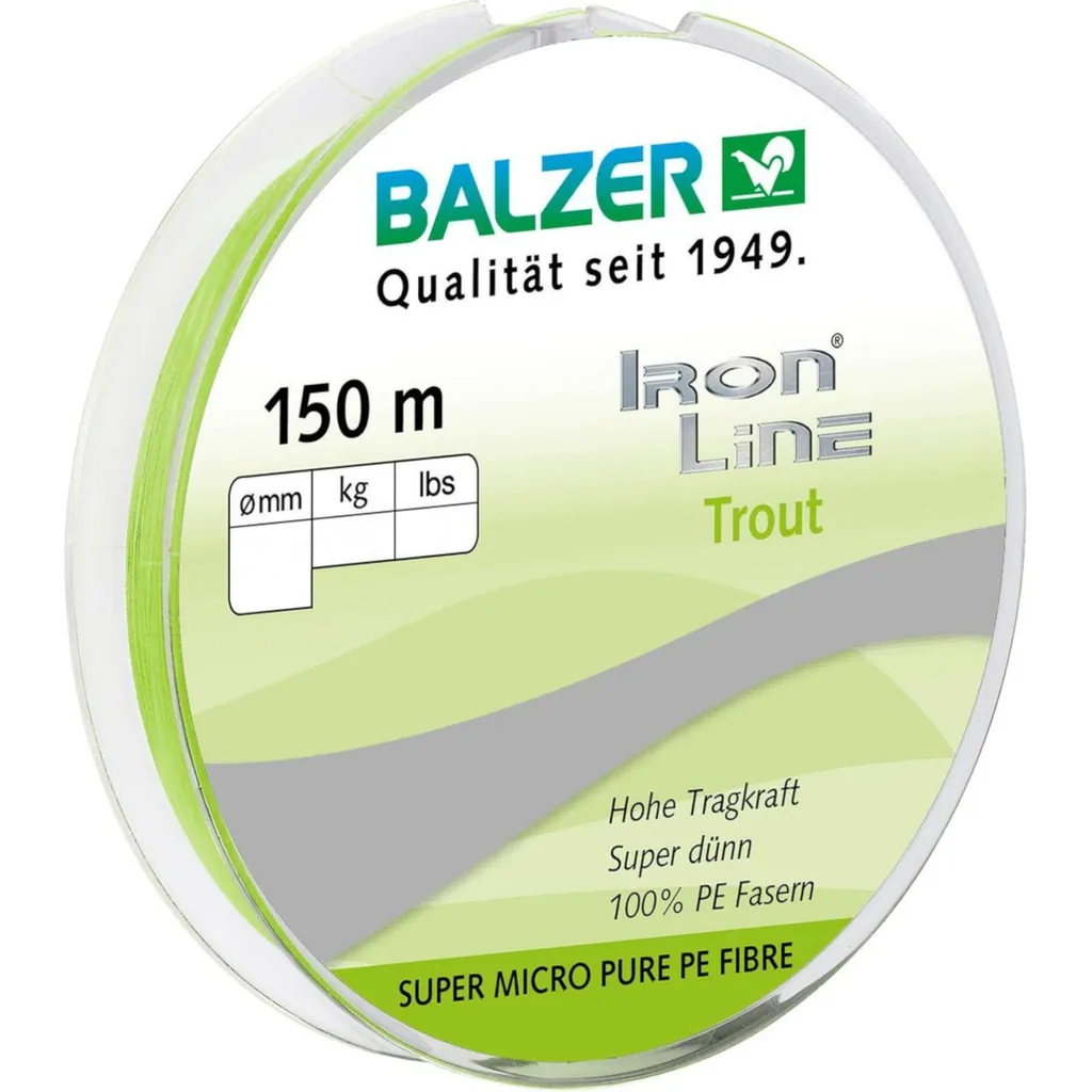 Balzer Ironline Trout 0.06mm 4.1kg Chartreuse