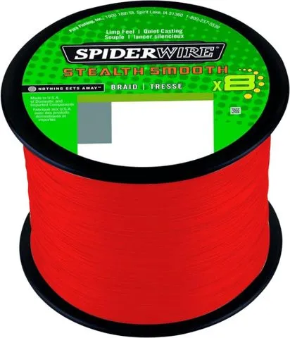 Spiderwire Stealth Smooth8 Geflochtene Schnur 2000m 46.3kg 0.39mm Code Red