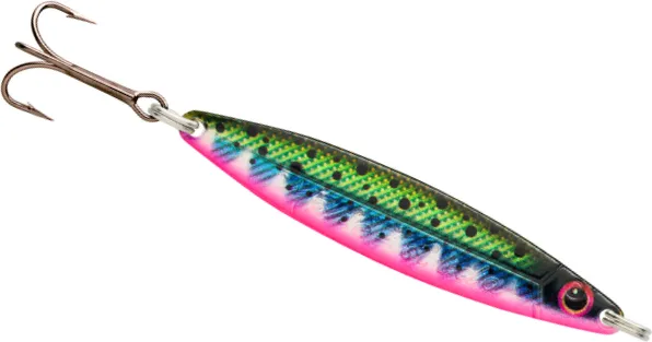 Blue Fox Møresilda Holographic HD Trout Blinker MSH18H 7.5cm 18g Rainbow Trout