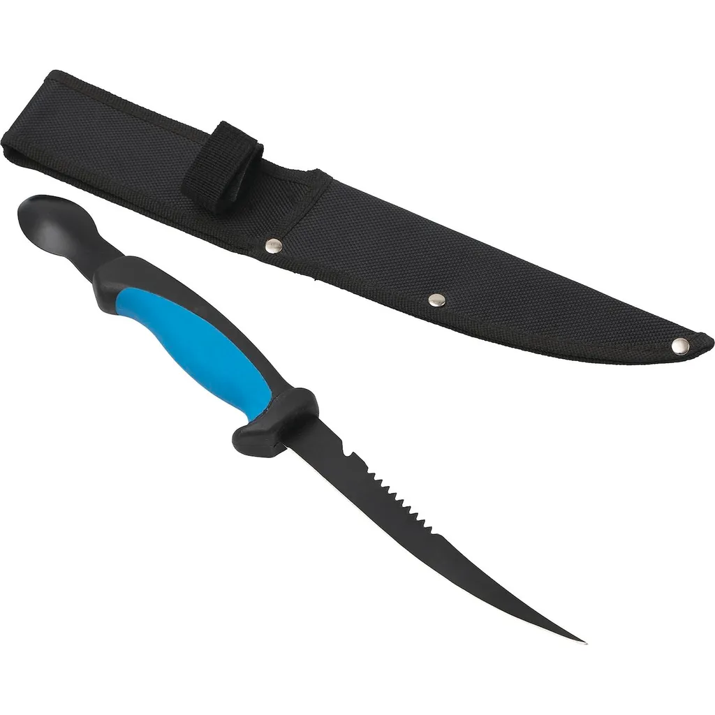 Kinetic Knife W/Roe Spoon Black/Blue