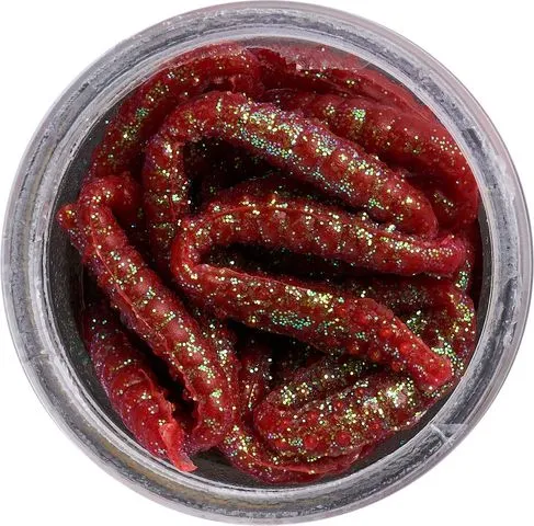 Berkley PowerBait Power Honey Worm 2.5cm 60g Red With Scales