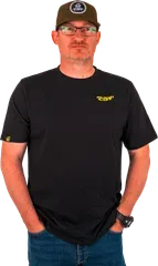 Black Cat Chase Dreams Black Tee XXXL