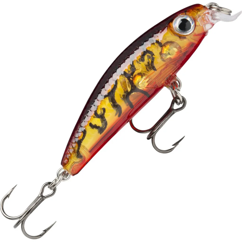 Rapala Ultra Light Minnow Wobbler 4cm 3g Glass Amber Tiger UV