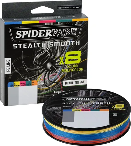 SpiderWire Stealth Smooth 8 Multi Color Braided Line 0.33mm 38.1kg 300m