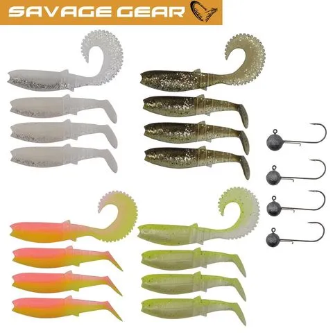 Savage Gear Canibal Box Kit Köder-Set M 21Pcs Gummifisch