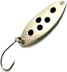 Troutwerk Spoon 3.3cm 2.5g Silver-Coloured/Black Dots