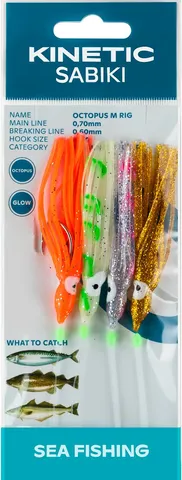 Kinetic Sabiki Octopus Fertige Montage 045 115cm #3/0