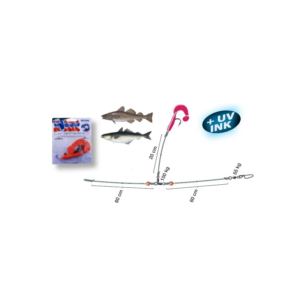 Spro Norway Expedition Meeressystem Dorsch Pilk 2 Fertiges Rig 253.3cm 7/0