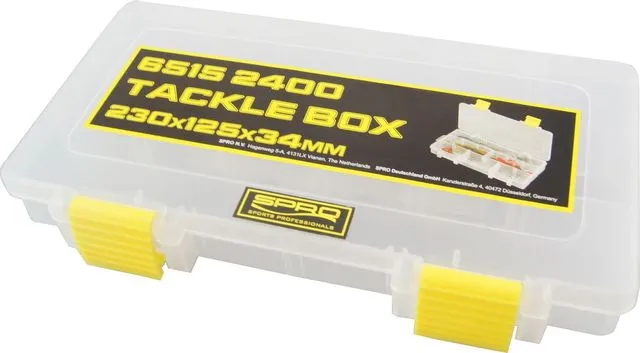 Spro Tackle Box 23x12.5x3.4cm Transparent Plastic