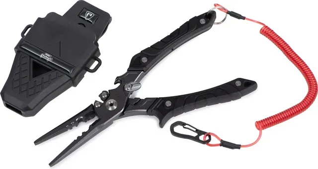 Fox Rage Belt Pliers 23cm Tungsten Carbide Side Cutters Serrated 420 Stainless Steel