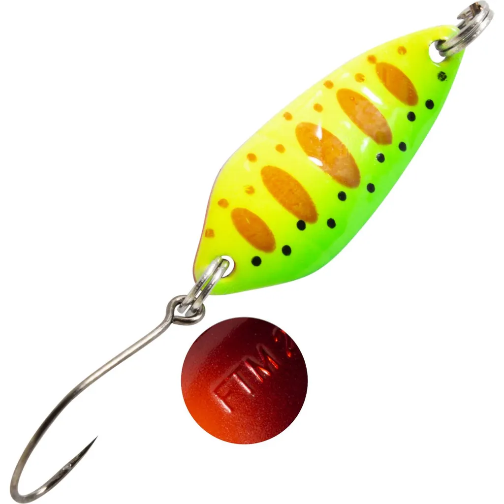 FTM Spoon Strike Blinker 2.1g Grün Gelb Orange Schwarz Rot Orange