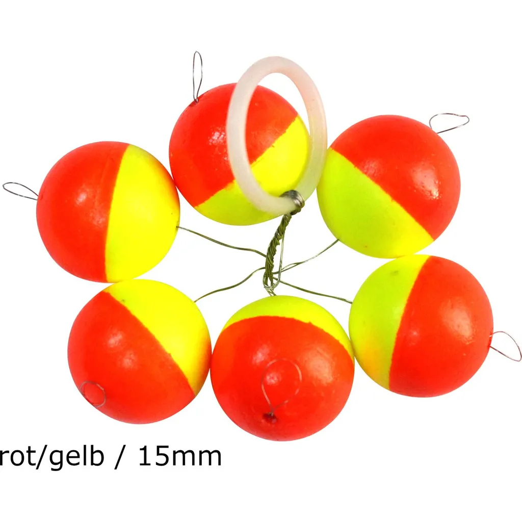 FTM Forellen Pilotkugel Rot/Gelb 15mm