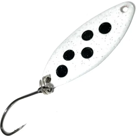 Troutwerk Spoon 3.3cm 2.5g White/Black Dots