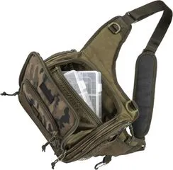 Spro Double Camou Shoulder Bag 27x11x27cm 2 Compartments Artificial Lures 100% Polyester