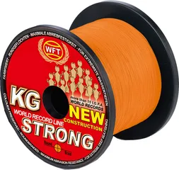 WFT KG STRONG Braided Line 0.25mm 39kg Orange