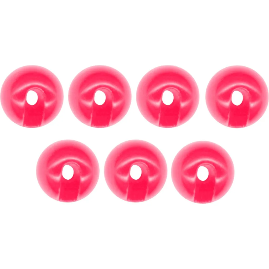FTM Tungsten Perle Omura geschlitzt #3,3mm Fluorescent Rosa 7er