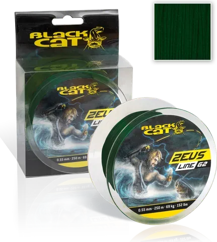 Black Cat Zeus Line G2 Braided Line 0.55mm 69kg 250m Green