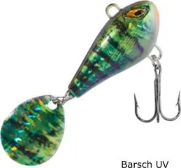 Balzer Shirasu Colonel Spin Buddy Evil Eye Jigspinner 4cm 12g Barsch UV
