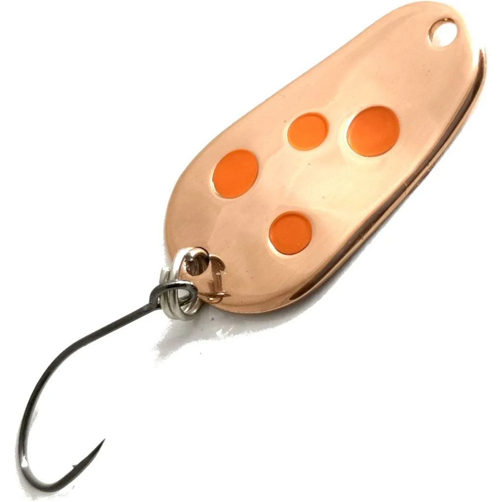 Troutwerk Spoon Blinker Kupferfarben Orangene Punkte