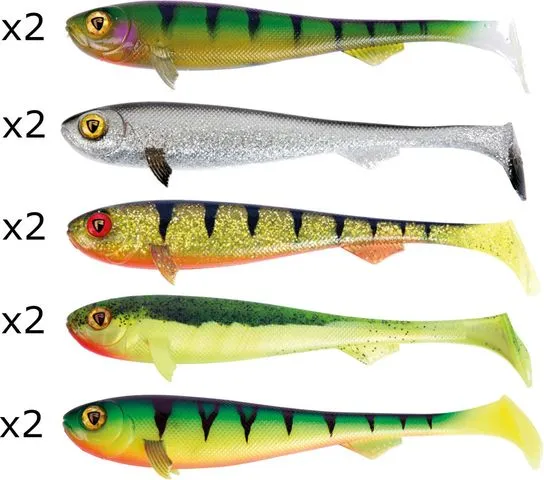 Fox Rage Super Slick Shad 10pc 23cm Paddle tail