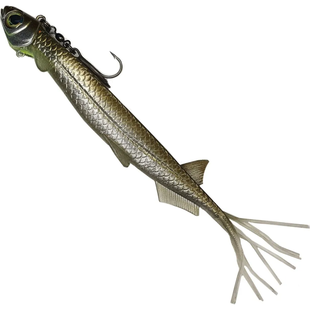 Quantum Pelagic Shad Set Hairy Gummiköder Arkansa Shiner 21cm 60g