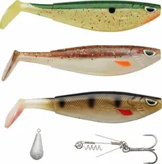 Berkley Sick Pike Pack Köder-Set 5pc 14cm Swimbait Freshwater