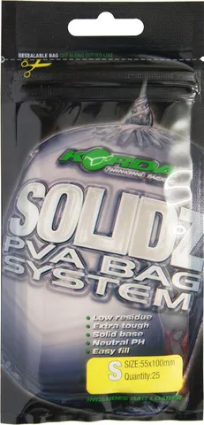 Korda Solidz PVA Bags #S 10cm 25pc