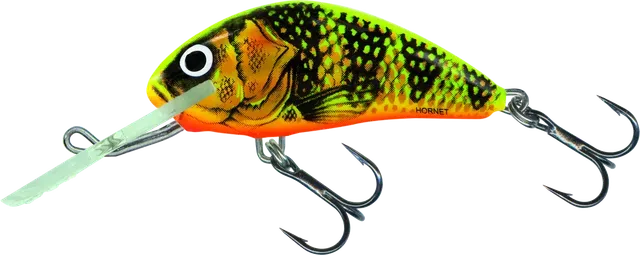 Salmo Hornet Floating 4cm Gold Fluo Perch
