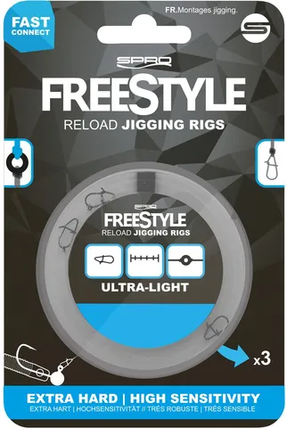 Spro Freestyle Jig Rig Leader and Accessories 68cm 14kg 0.35mm