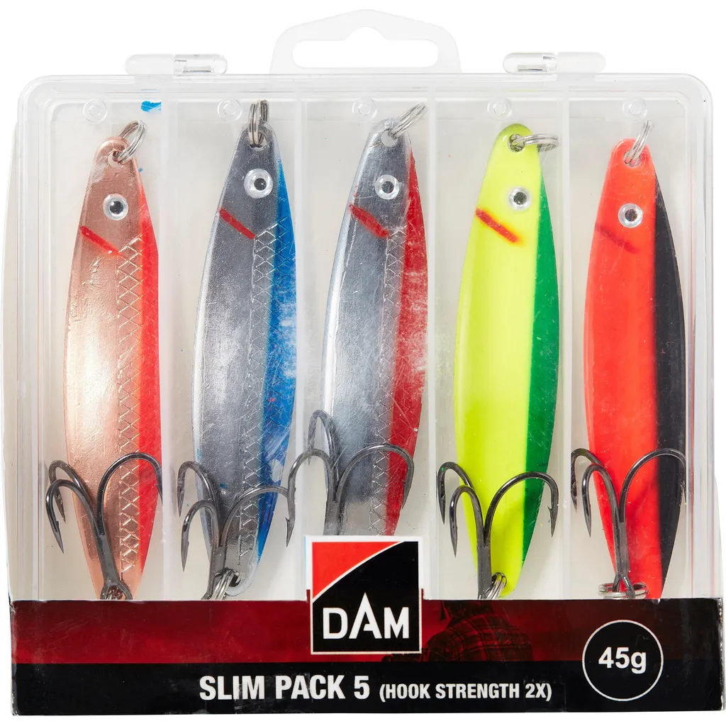 DAM Slim Pack 5 Blinker 8.5cm 45g Assorted