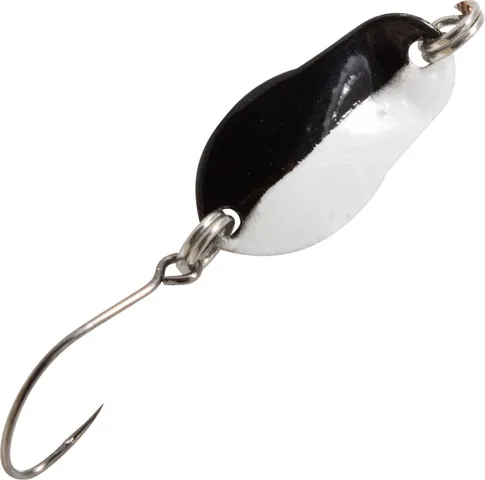 FTM Spoon Track 1.9cm 0.7g Schwarz Weiß/Schwarz Mit Grünem Punkt