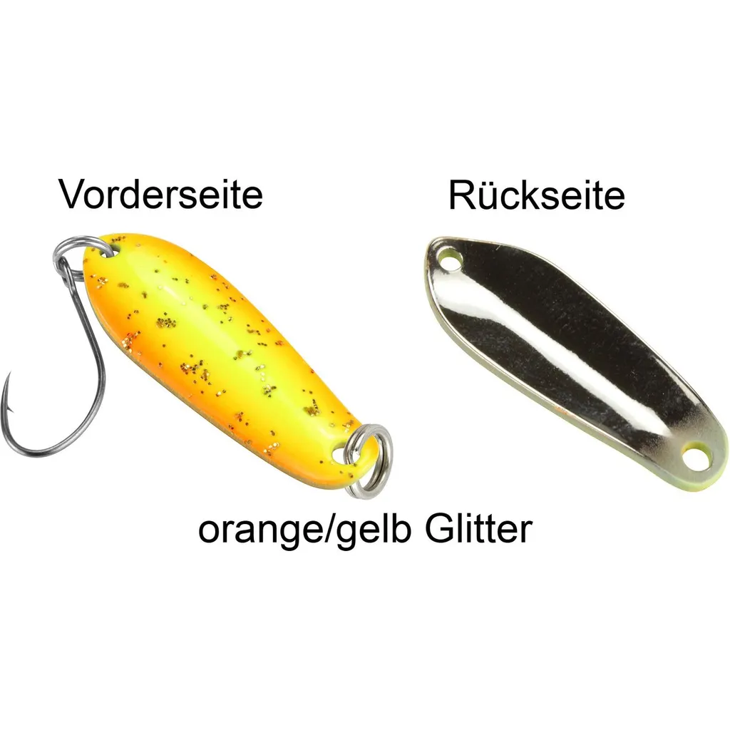 FTM Spoon Boogie Blinker 1.6g Orange Gelb Glitter