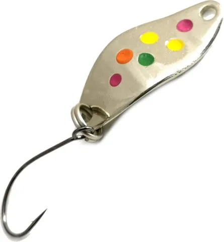 Troutwerk Spoon 1.5g 2.3cm Silver/Multicolor Dots