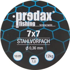 Predax Stahlvorfach 7x7 10m 12kg 0.36mm