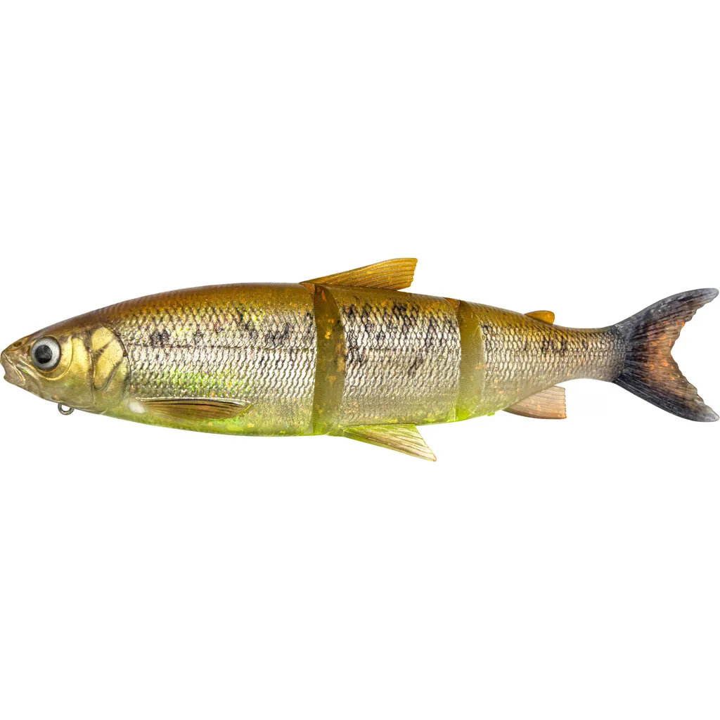 Savage Gear 3D Line Thru Whitefish Swimbait 22cm 107g Brown Chartreuse