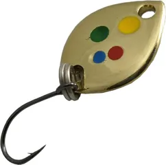 Troutwerk Spoon 1.2cm 0.8g Gold-Coloured/Multicoloured Dots
