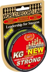 WFT KG Strong Braided Line 0.22mm 32kg Yellow