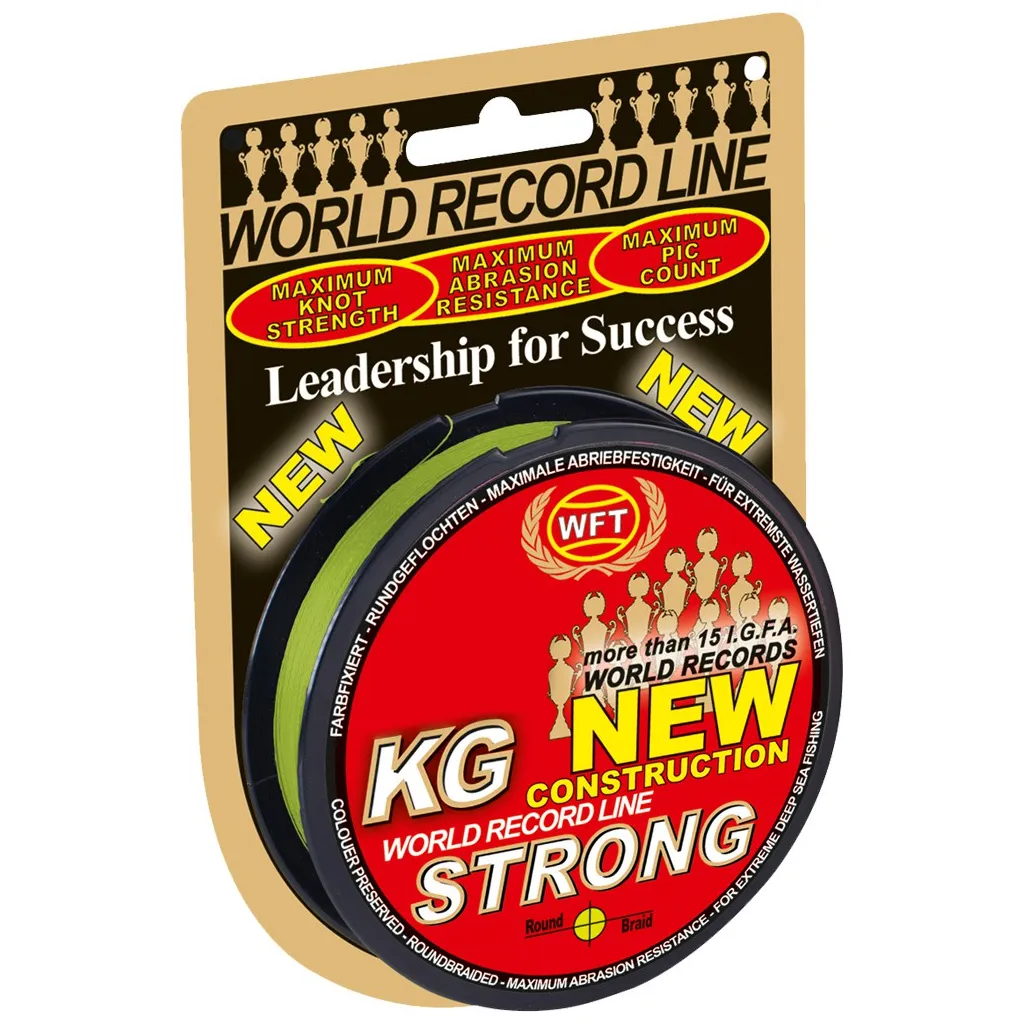 WFT KG Strong Geflochtene Schnur 0.18mm 22kg 150m Gelb