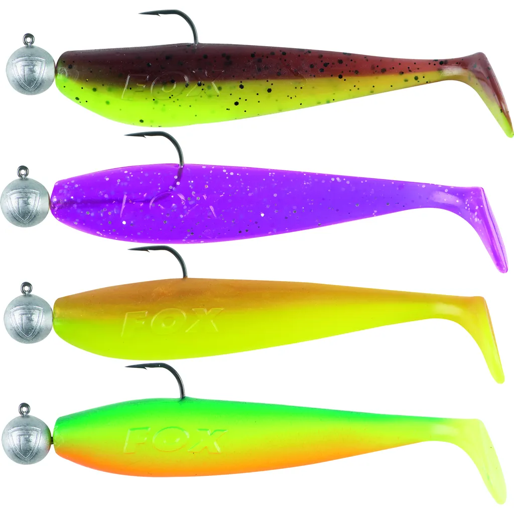 Fox Rage Zander Pro Shad Gummiköder Loaded UV Mixed Colour Packs 2 12cm 12g