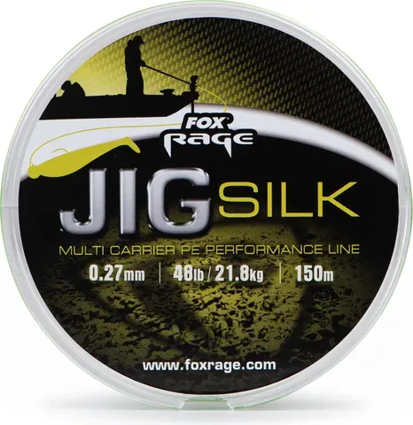 Fox Rage Jig Silk Braided Line 0.27mm 21.8kg 120m Fluro Green