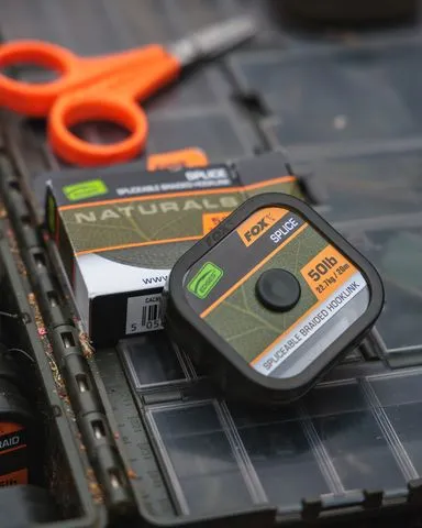 Fox Edges Naturals Splice Hooklength 22.7kg Braided