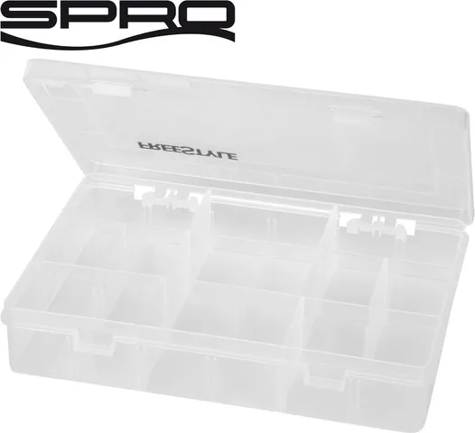 Spro Freestyle Köderbox 20x14x4cm Transparent Plastic Two Closures